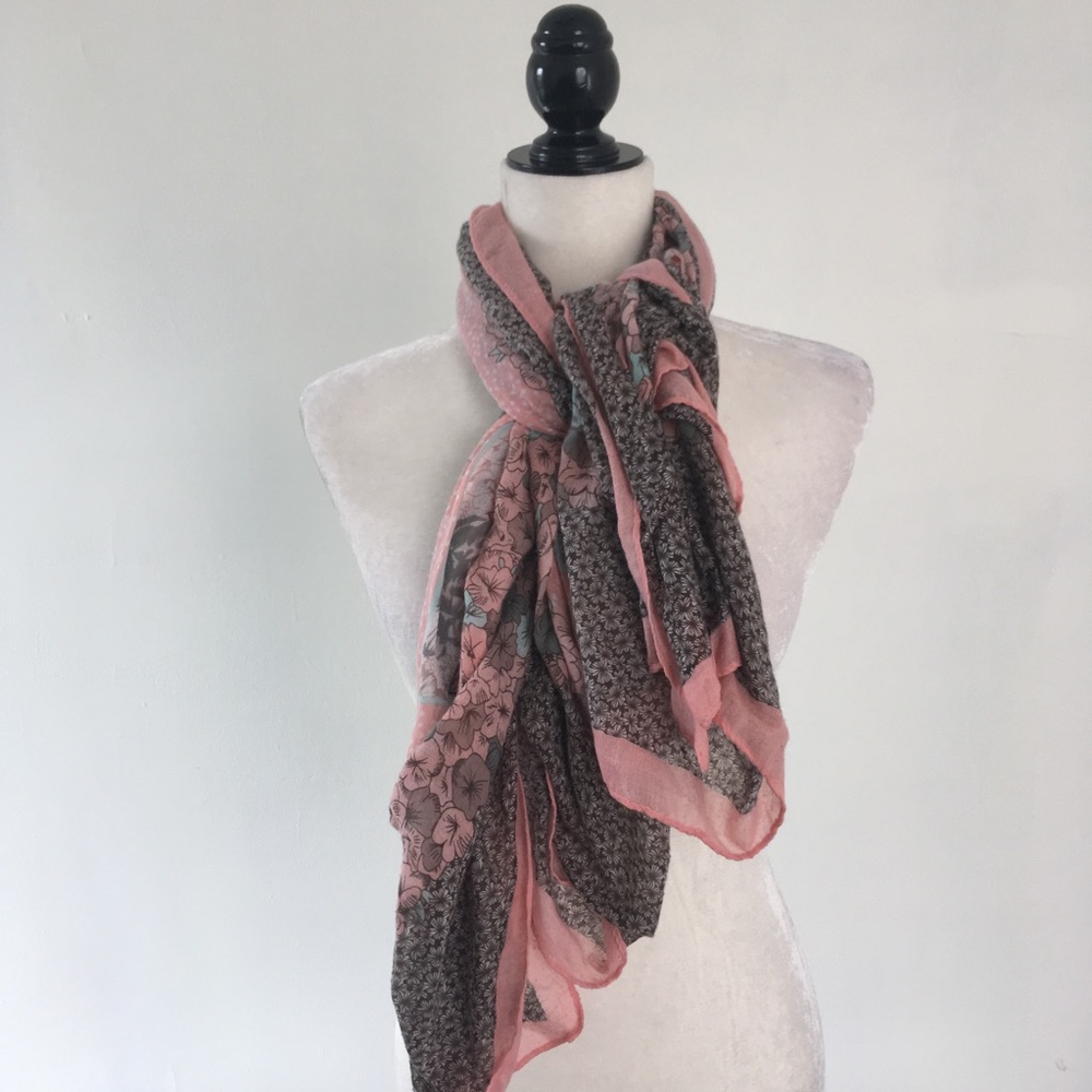 Spring Floral Scarf
